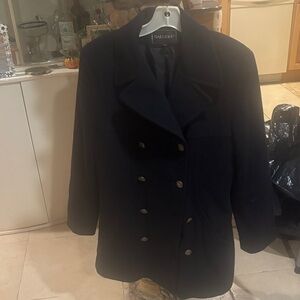 Gallery Women's Classic Black Pea Coat